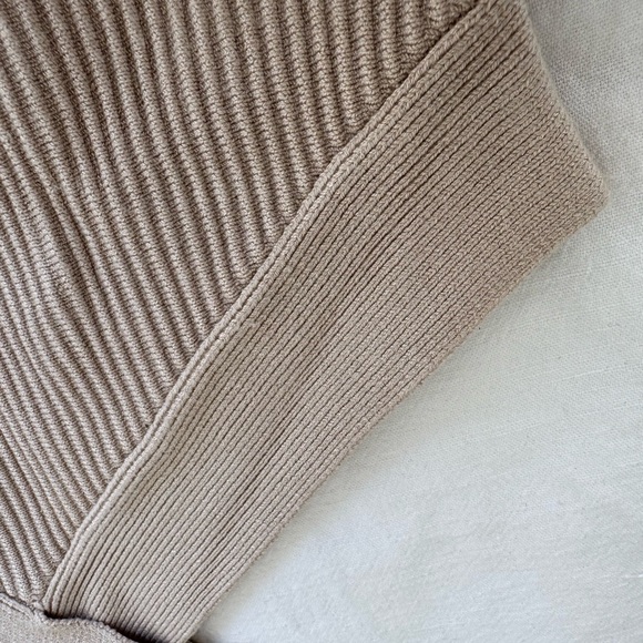 Beige Ribbed Top, S - Picture 4 of 9